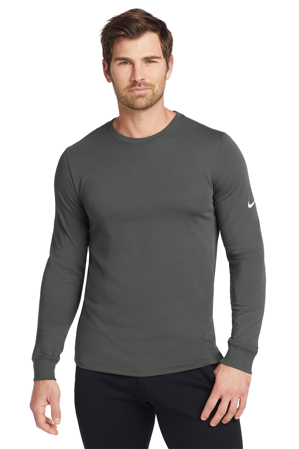 Nike Dri-FIT Cotton/Poly Long Sleeve Tee NKBQ5230