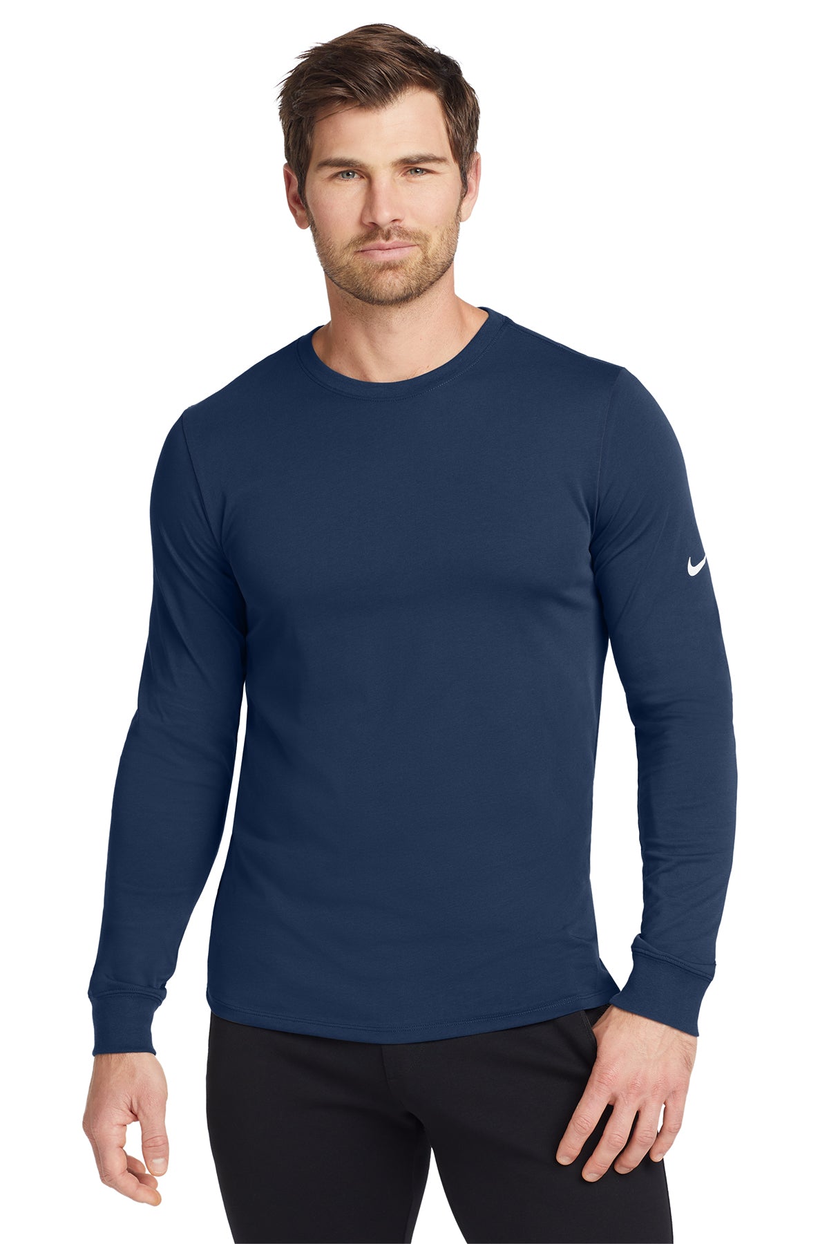 Nike Dri-FIT Cotton/Poly Long Sleeve Tee NKBQ5230