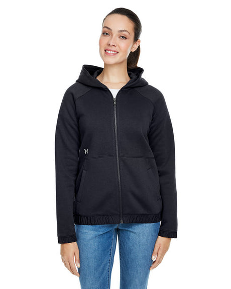 1351229 Under Armour Ladies' Hustle Full-Zip Hooded Sweatshirt